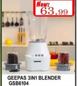 Carryone Hypermarket GEEPAS Mixer / Grinder offer