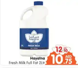 Al Madina Hypermarket HAYATNA Fresh Milk offer