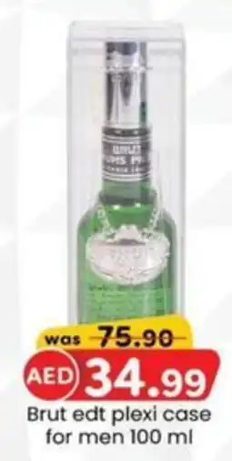 KM Trading Brut edt plexi case for men offer