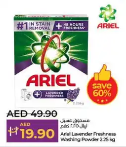 Lulu Hypermarket Ariel Lavender Freshness Washing Powder offer
