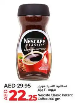 Lulu Hypermarket Nescafe Classic Instant Coffee offer