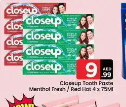 Mark & Save CLOSE UP Toothpaste offer