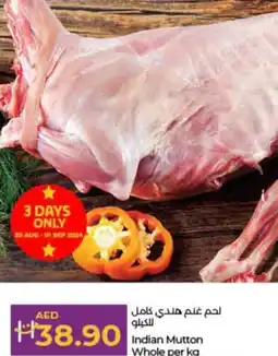 Lulu Hypermarket Indian mutton whole offer