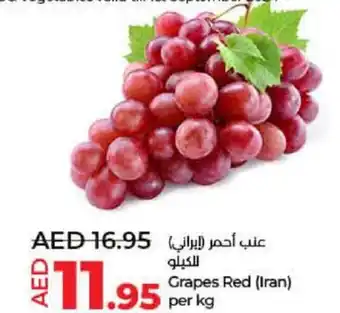 Lulu Hypermarket Grapes red offer