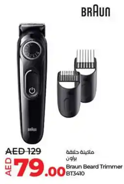Lulu Hypermarket Braun Beard Trimmer BT3410 offer