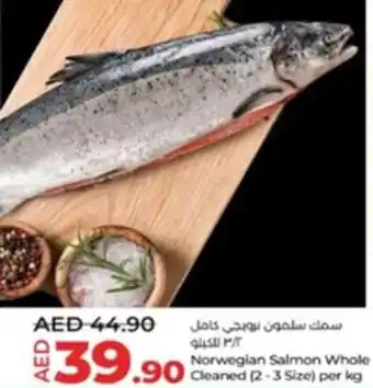 Lulu Hypermarket Norwegian Salmon Whole Cleaned offer