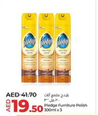 Lulu Hypermarket PLEDGE Furniture Care offer