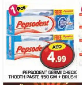 Baniyas Spike Hypermarket PEPSODENT Toothpaste offer