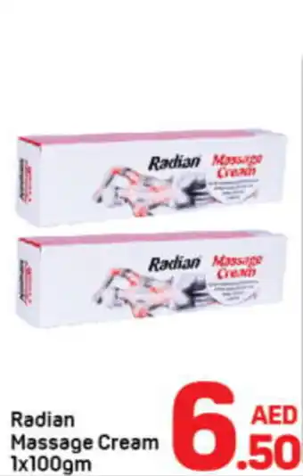 Day To Day Radian massage cream offer