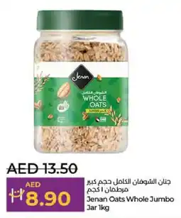 Lulu Hypermarket Jenan Oats Whole Jumbo Jar offer