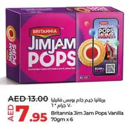 Lulu Hypermarket Britannia Jim Jam Pops Vanilla offer