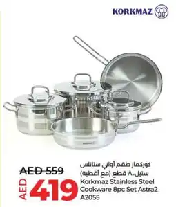 Lulu Hypermarket Korkmaz Stainless Steel Cookware Set Astra2 A2055 offer