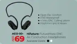 Lulu Hypermarket Hifuture FutureMate ENC Air Conduction Headphones offer
