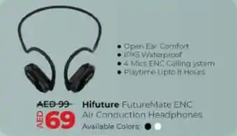 Lulu Hypermarket Hifuture FutureMate ENC Air Conduction Headphones offer