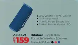Lulu Hypermarket Hifuture Ripple IPX7 Portable Wireless Speaker offer