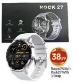 Bigmart Round Watch Rock27 With 3 Strap offer