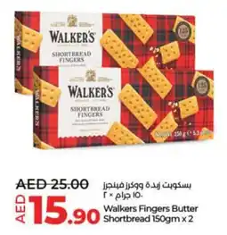 Lulu Hypermarket Walkers Fingers Butter Shortbread offer