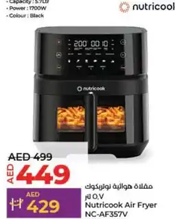 Lulu Hypermarket Nutricook Air Fryer NC-AF357V offer