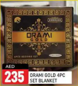 Shaklan Orami gold set blanket offer