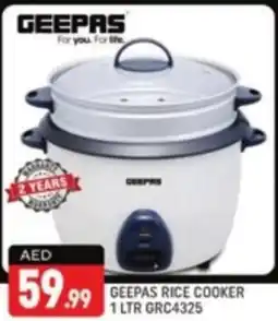 Shaklan Geepas rice cooker GRC4325 offer