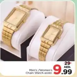 Nesto Men's/Women's Chain Watch asstd. offer