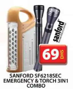 Grand Hyper Market SANFORD SF6218SEC emergency and torch 3in1 combo offer