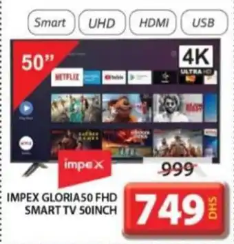 Grand Hyper Market Impex GLORIA50 FHD smart TV offer