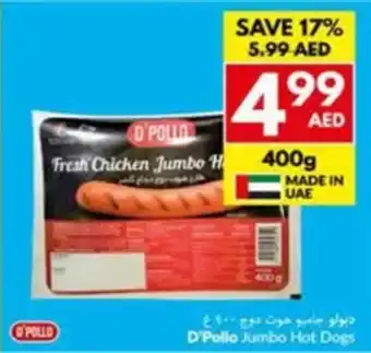 Viva D'Pollo Jumbo Hot Dogs offer