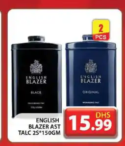 Grand Hyper Market ENGLISH BLAZER Talcum Powder offer