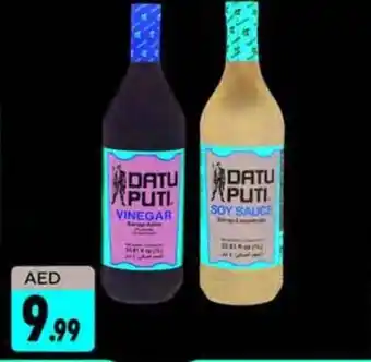 Shaklan Datu puti soy sauce + vinegar offer