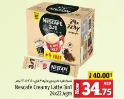 Kenz Hypermarket Nescafe creamy latte 3in1 offer