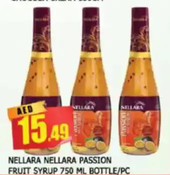 Al Madina Nellara passion fruit syrup bottle offer