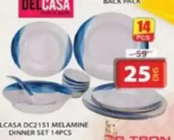 Grand Hyper Market Delcasa dc2151 melamine dinner set offer