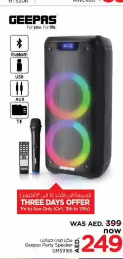 Nesto GEEPAS Speaker offer