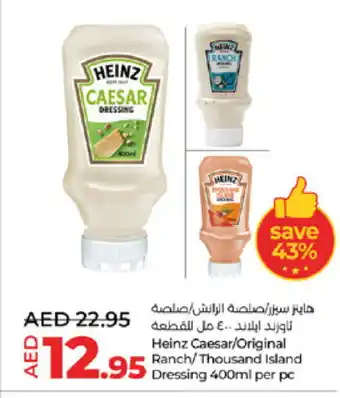 Lulu Hypermarket HEINZ Dressing offer