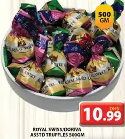 Grand Hyper Market Royal swiss/doriva asstd truffles offer