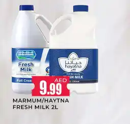 Meena Al Madina Hypermarket HAYATNA Fresh Milk offer