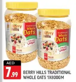 Shaklan BERRY HILLS Oats offer