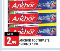 Shaklan ANCHOR Toothpaste offer