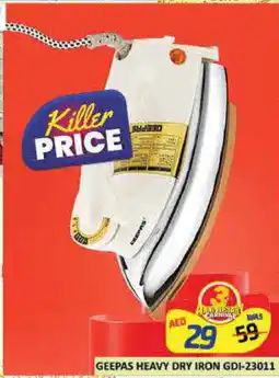 Mango Hypermarket LLC GEEPAS Ironbox offer
