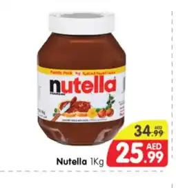 Al Madina Hypermarket NUTELLA Chocolate Spread offer