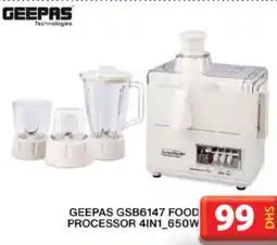 Grand Hyper Market GEEPAS Food Processor offer