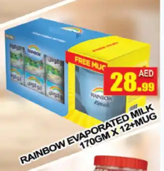 Al Madina RAINBOW Evaporated Milk offer