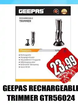 Grand Majestic Hypermarket GEEPAS Remover / Trimmer / Shaver offer