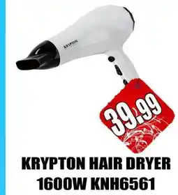 Grand Majestic Hypermarket KRYPTON Hair Appliances offer
