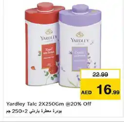 Nesto YARDLEY Talcum Powder offer