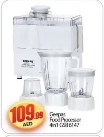 Bigmart GEEPAS Food Processor offer