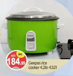 Talal Market GEEPAS Rice Cooker offer