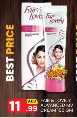 Baniyas Spike Hypermarket FAIR & LOVELY Face cream offer