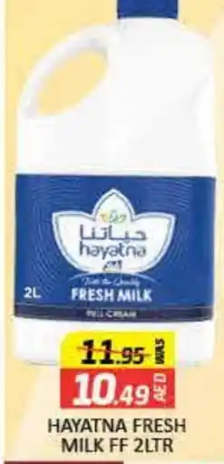Mango Hypermarket LLC HAYATNA Fresh Milk offer